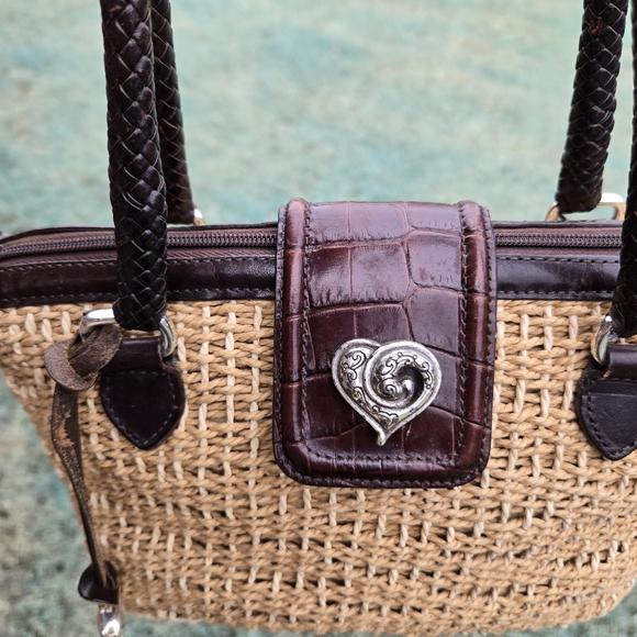 Brighton Woven & Leather Shoulder Bag - Picture 2 of 11